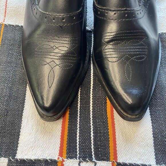 Dingo Dan Post Ankle Leather Cowboy Boots. Festival. Boho. Western. Size 8.5 M. - Picture 2 of 13